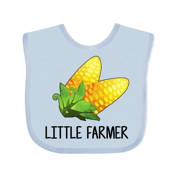 Inktastic Little Farmer with Corn Boys or Girls Baby Bib