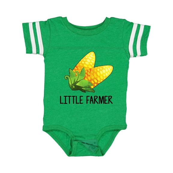 Inktastic Little Farmer with Corn Boys or Girls Baby Bodysuit