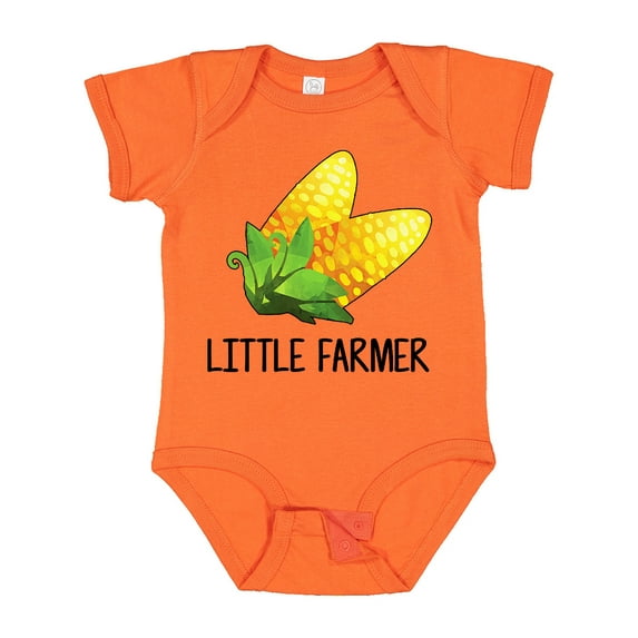 Inktastic Little Farmer with Corn Boys or Girls Baby Bodysuit