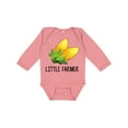 thumbnail image 1 of Inktastic Little Farmer with Corn Boys or Girls Long Sleeve Baby Bodysuit, 1 of 5