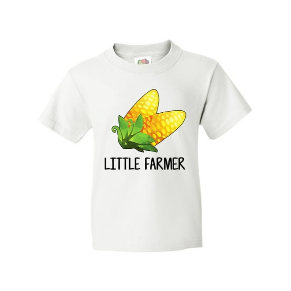 Inktastic Little Farmer with Corn Youth T-Shirt