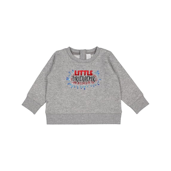 Inktastic Little Firecracker Fourth of July Baby Sweatshirt