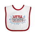 thumbnail image 1 of Inktastic Little Firecracker Fourth of July Boys or Girls Baby Bib, 1 of 4