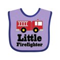 thumbnail image 1 of Inktastic Little Firefighter Fire Engine Boys or Girls Baby Bib, 1 of 4