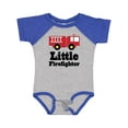 thumbnail image 1 of Inktastic Little Firefighter Fire Engine Boys or Girls Baby Bodysuit, 1 of 5