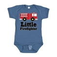 thumbnail image 1 of Inktastic Little Firefighter Fire Engine Boys or Girls Baby Bodysuit, 1 of 5
