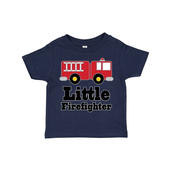 Inktastic Little Firefighter Fire Engine Boys or Girls Toddler T-Shirt