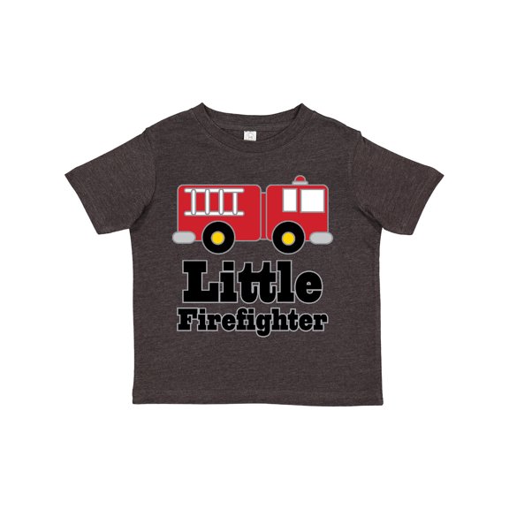 Inktastic Little Firefighter Fire Engine Boys or Girls Toddler T-Shirt
