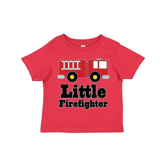 Inktastic Little Firefighter Fire Engine Boys or Girls Toddler T-Shirt