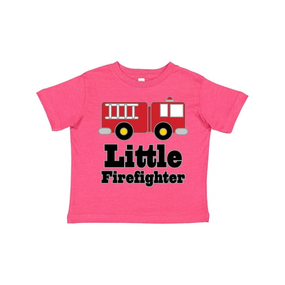 Inktastic Little Firefighter Fire Engine Boys or Girls Toddler T-Shirt