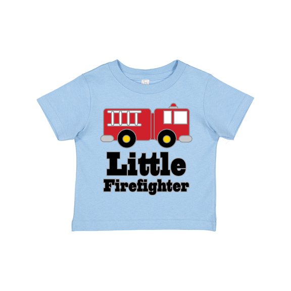 Inktastic Little Firefighter Fire Engine Boys or Girls Toddler T-Shirt