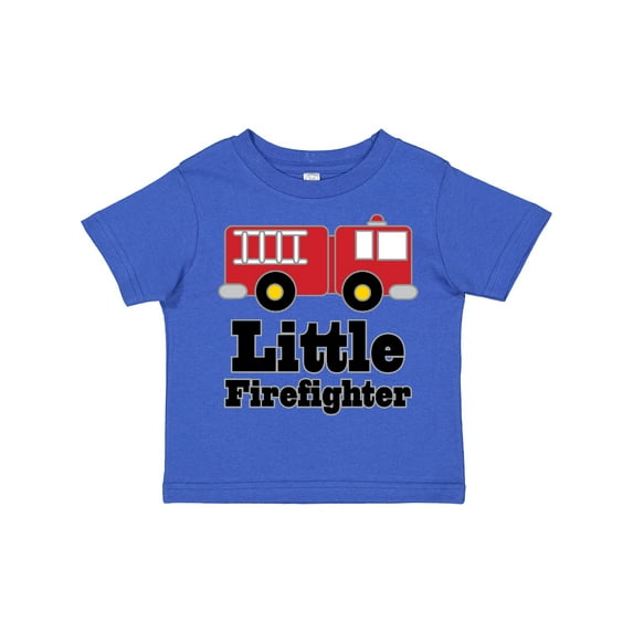 Inktastic Little Firefighter Fire Engine Boys or Girls Toddler T-Shirt