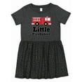 thumbnail image 1 of Inktastic Little Firefighter Fire Engine Girls Toddler Dress, 1 of 5