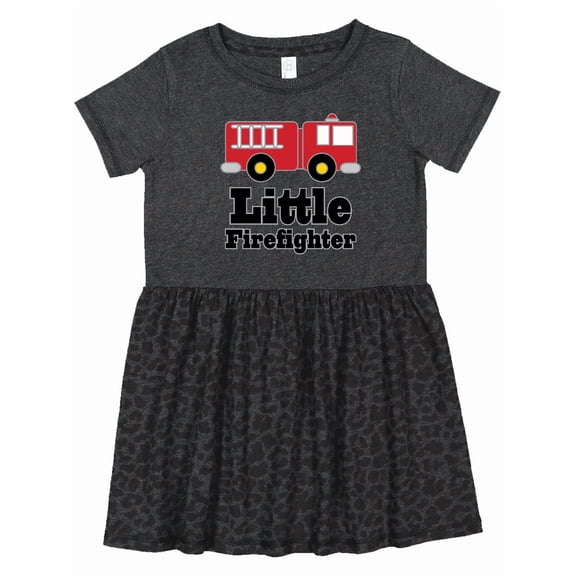 Inktastic Little Firefighter Fire Engine Girls Toddler Dress