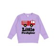 thumbnail image 1 of Inktastic Little Firefighter Fire Engine Toddler Sweatshirt, 1 of 4