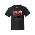 thumbnail image 1 of Inktastic Little Firefighter Fire Engine Youth T-Shirt, 1 of 5