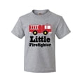 thumbnail image 1 of Inktastic Little Firefighter Fire Engine Youth T-Shirt, 1 of 5