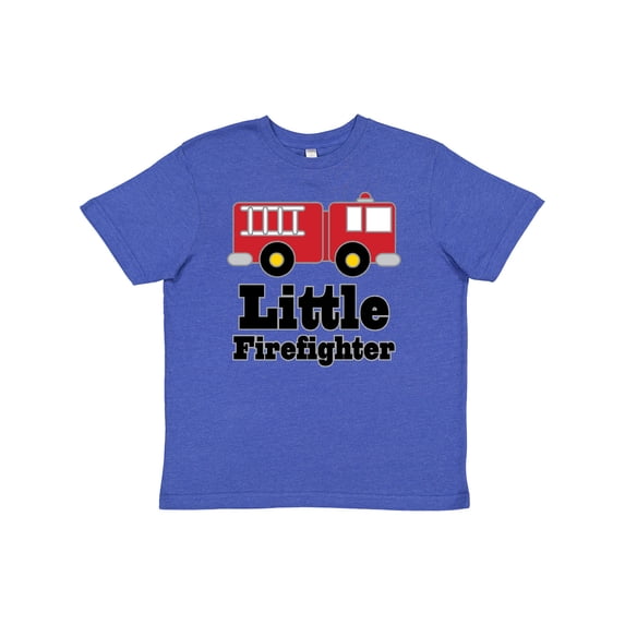 Inktastic Little Firefighter Fire Engine Youth T-Shirt