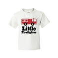thumbnail image 1 of Inktastic Little Firefighter Fire Engine Youth T-Shirt, 1 of 5