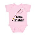thumbnail image 1 of Inktastic Little Fisher Fishing Boys or Girls Baby Bodysuit, 1 of 5