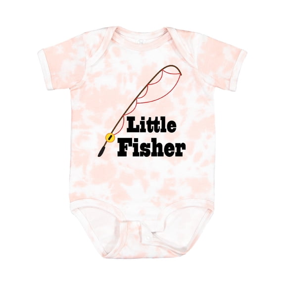 Inktastic Little Fisher Fishing Boys or Girls Baby Bodysuit