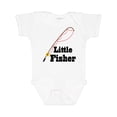 thumbnail image 1 of Inktastic Little Fisher Fishing Boys or Girls Baby Bodysuit, 1 of 5