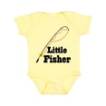 thumbnail image 1 of Inktastic Little Fisher Fishing Boys or Girls Baby Bodysuit, 1 of 5