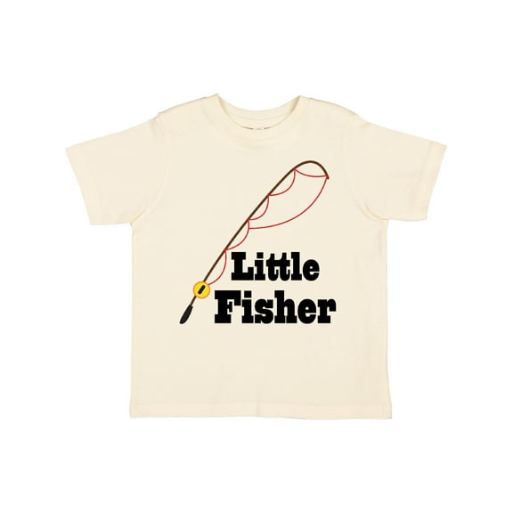Inktastic Little Fisher Fishing Boys or Girls Toddler T-Shirt