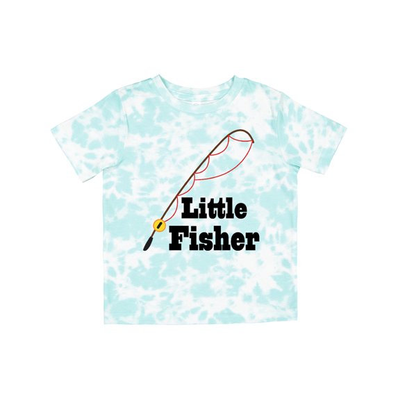 Inktastic Little Fisher Fishing Boys or Girls Toddler T-Shirt