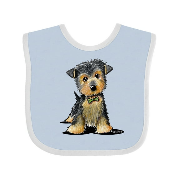 Inktastic Little Gent Yorkie Boys or Girls Baby Bib