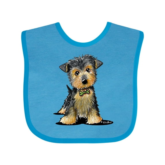 Inktastic Little Gent Yorkie Boys or Girls Baby Bib