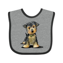 Inktastic Little Gent Yorkie Boys or Girls Baby Bib