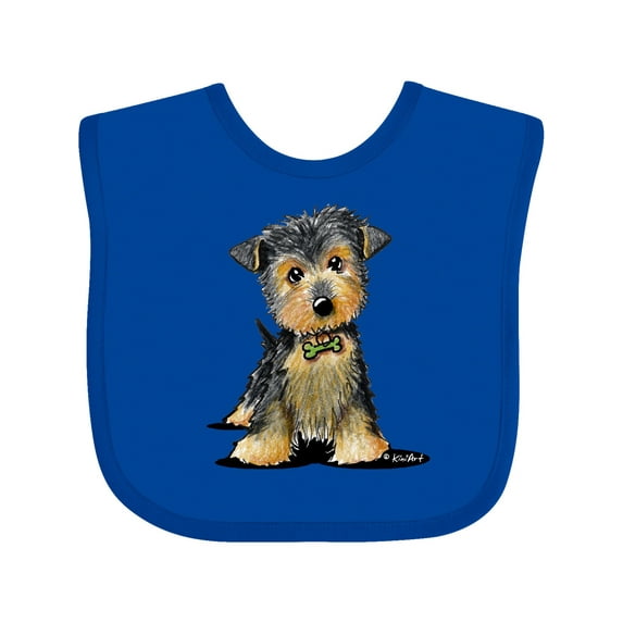 Inktastic Little Gent Yorkie Boys or Girls Baby Bib