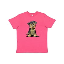 Inktastic Little Gent Yorkie Youth T-Shirt