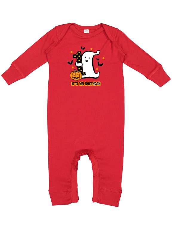 Little Ghost 1st Birthday Baby Romper Coveralls