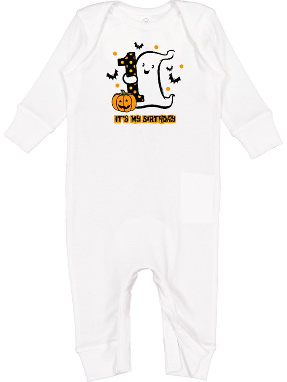 Little Ghost 1st Birthday Baby Romper Coveralls