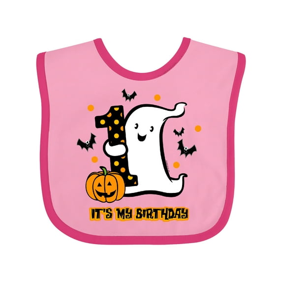 Inktastic Little Ghost 1st Birthday Boys or Girls Baby Bib