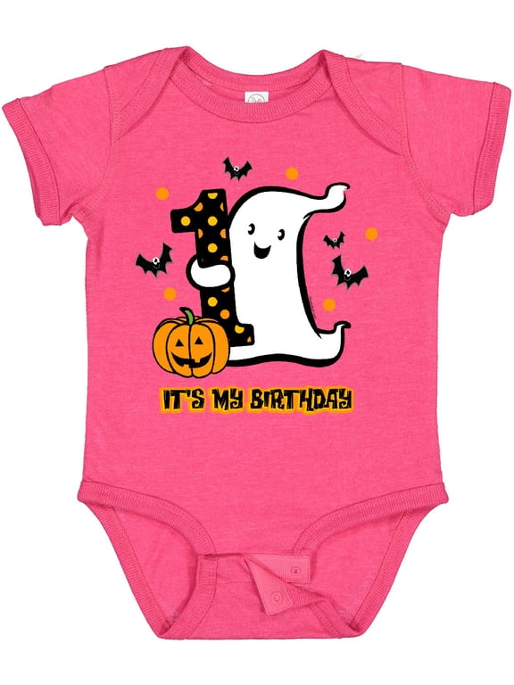 Little Ghost 1st Birthday Boys or Girls Baby Bodysuit