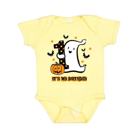Inktastic Little Ghost 1st Birthday Boys or Girls Baby Bodysuit