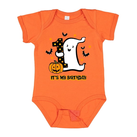 Inktastic Little Ghost 1st Birthday Boys or Girls Baby Bodysuit