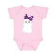 thumbnail image 1 of Inktastic Little Ghost, Cute Ghost, Ribbon, Halloween Girls Baby Bodysuit, 1 of 5