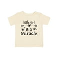 thumbnail image 1 of Inktastic Little Girl, Big Miracle Girls Baby T-Shirt, 1 of 5