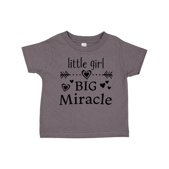 Inktastic Little Girl, Big Miracle Girls Toddler T-Shirt
