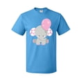 thumbnail image 1 of Inktastic Little Gray Elephant Holding A Pink Balloon T-Shirt, 1 of 5