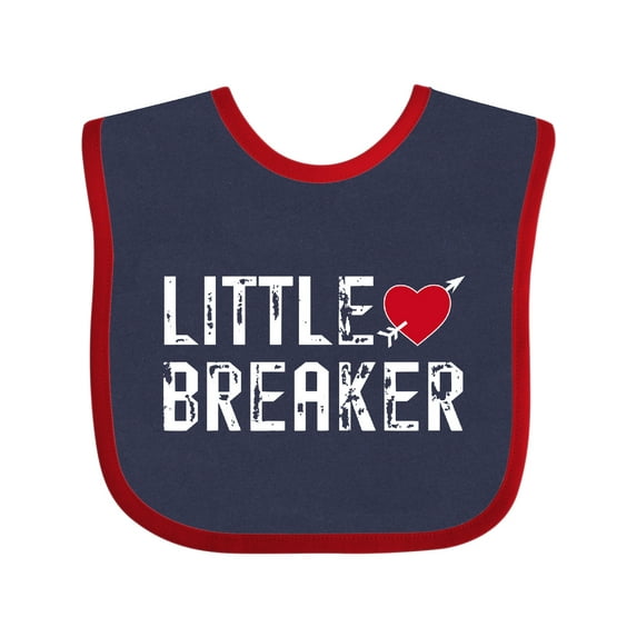 Inktastic Little Heartbreaker with Arrow Boys or Girls Baby Bib