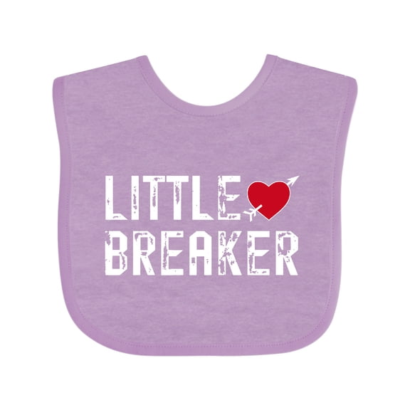 Inktastic Little Heartbreaker with Arrow Boys or Girls Baby Bib