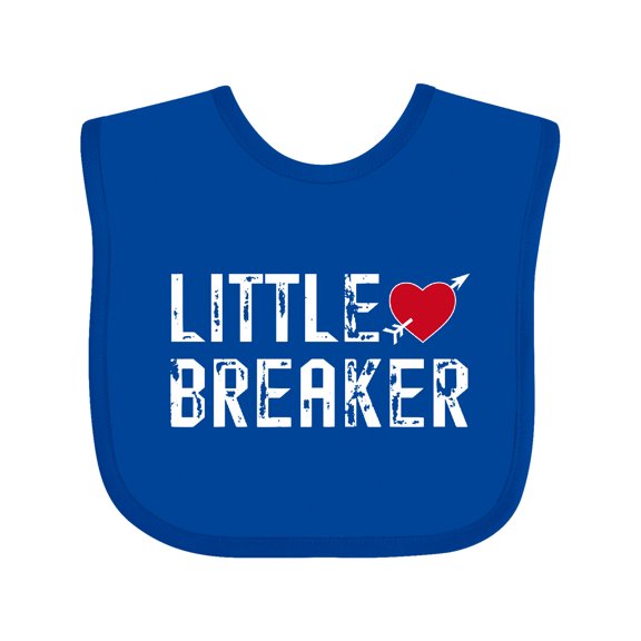 Inktastic Little Heartbreaker with Arrow Boys or Girls Baby Bib