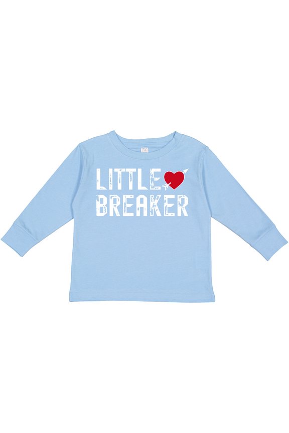 Little Heartbreaker with Arrow Boys or Girls Long Sleeve Toddler T-Shirt