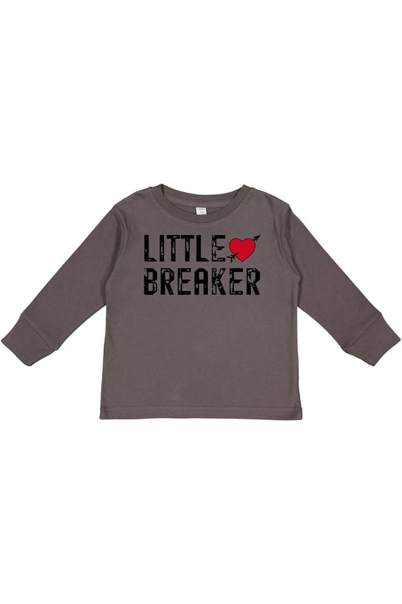 Little Heartbreaker with Arrow Boys or Girls Long Sleeve Toddler T-Shirt