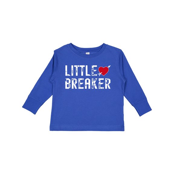 Inktastic Little Heartbreaker with Arrow Boys or Girls Long Sleeve Toddler T-Shirt